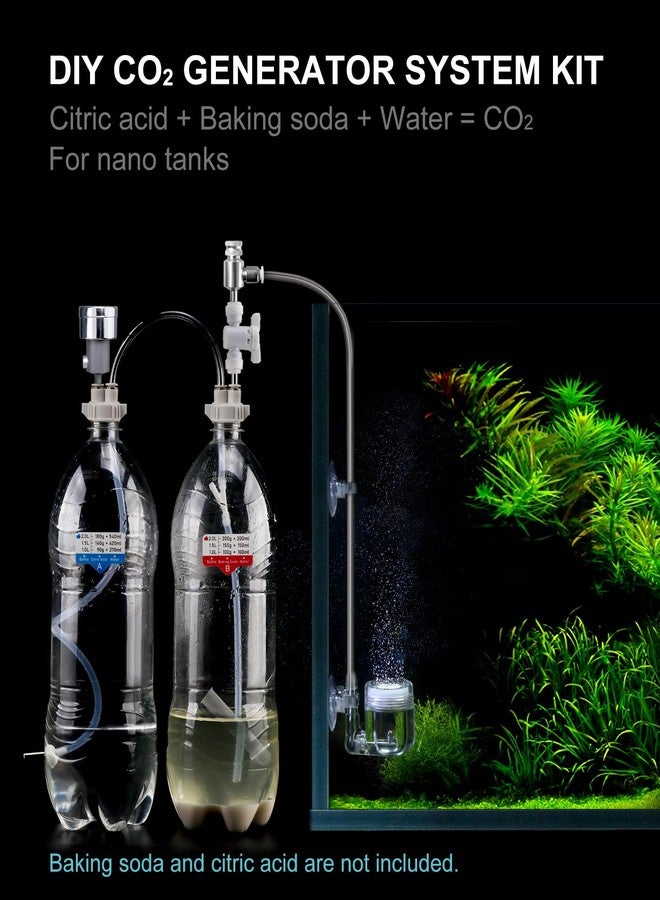 Clscea G211 Aquarium DIY CO2 Generator System Kit with Needle Valve & CO2 Diffuser - Image 5